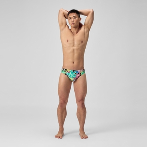 Men's Club Training Printed Brief Green