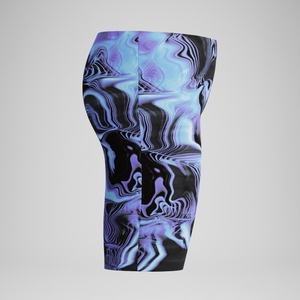 Jungen Fastskin Endurance+ Max Schwimmhose mit hohem Bund Schwarz/Blau