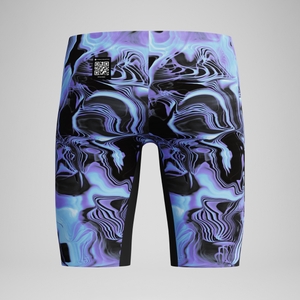 Jungen Fastskin Endurance+ Max Schwimmhose mit hohem Bund Schwarz/Blau