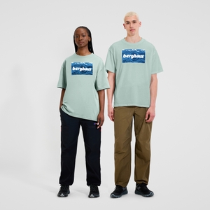 BERGHAUS U TWISTED SKIES TEE LTGRN/LTGRN - 2XL