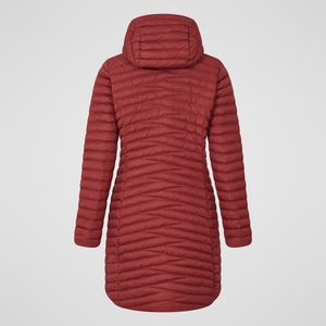 Women's Nula Micro Synthetic Insulated Long Jacket - Red