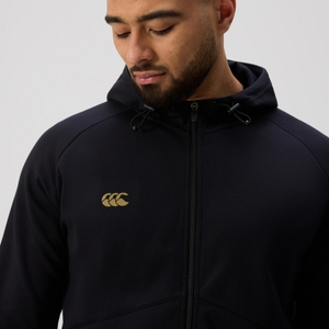 MENS TEMPO+ FULL-ZIP HOODIE BLACK