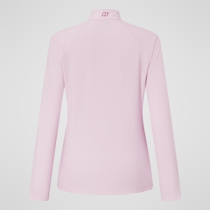 Women's 24/7 Half Zip Long Sleeve Tech Tee - Pink