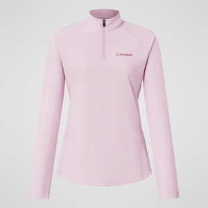 Women's 24/7 Half Zip Long Sleeve Tech Tee - Pink