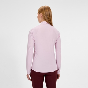 Women's 24/7 Half Zip Long Sleeve Tech Tee - Pink