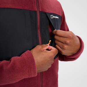 Prism Guide InterActive Polartec Fleecejacke für Herren  - Rot/Schwarz