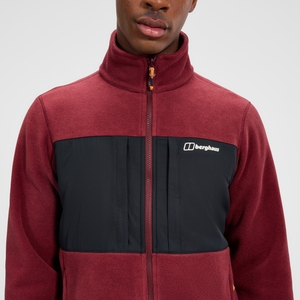 Prism Guide InterActive Polartec Fleecejacke für Herren  - Rot/Schwarz