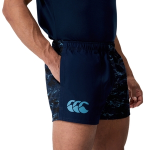 CANTERBURY FORCE HARLEQUIN DRILL SHORT AM NAVY - 36