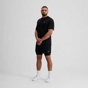 CANTERBURY TEMPO+ 5@@ 2-IN-1 SHORT AM BLACK - 2XL