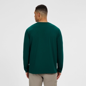 Men's Big Logo Long Sleeves Tee - Green