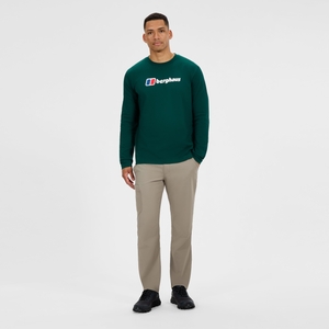 BERGHAUS M BERGHAUS BIG LOGO LS TEE GRN/GRN - XL
