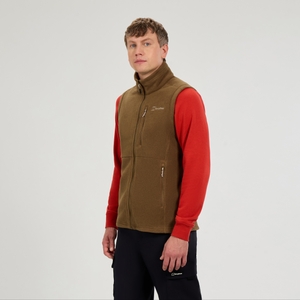 Men's Prism InterActive Polartec Fleece Gilet - Brown