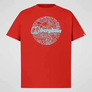 Men's Map Of The Toon Tee - Orange
