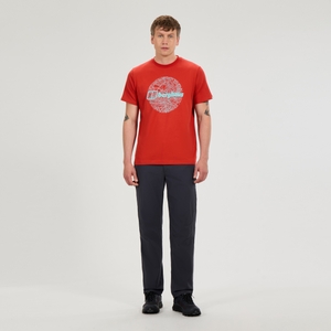 Map Of The Toon T-Shirt für Herren - Orange