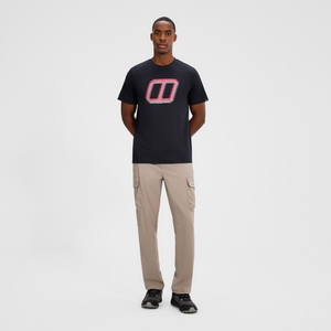 BERGHAUS BERGHAUS GLITCHED BLOCK TEE AM BLK/BLK - L