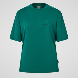 Coneflower Kurzarm-Shirt für Damen - Grün