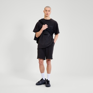 Fleece-Shorts Trevor für Herren Washed Black