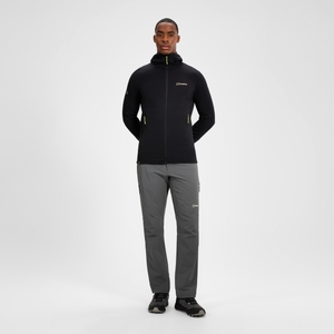 BERGHAUS KINETIC POWERSTRETCH HOODY AM BLK/BLK - S