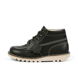 KICKERS KICK HI MAINS LTHR AU GRN - 11