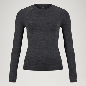 Women's BaaBaa Pro L/S Base Layer - Grey - XL-XXL
