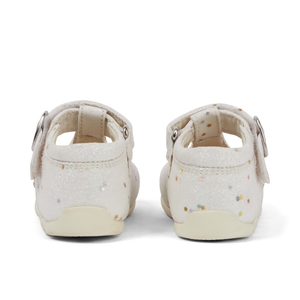Baby Unisex Kick T Glitter Shoes White