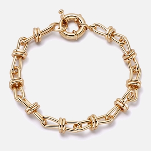 Daisy London x Polly Sayer Knot 18k-Plated Bracelet