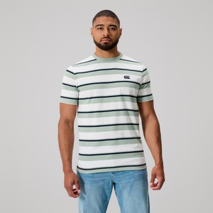 MENS FUNDAMENTALS STRIPE T-SHIRT GREEN