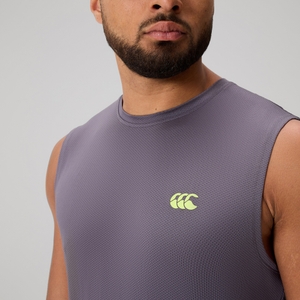 MENS TEMPO+ TRAINING TANK BLACKENED PEARL