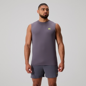 MENS TEMPO+ TRAINING TANK BLACKENED PEARL - L