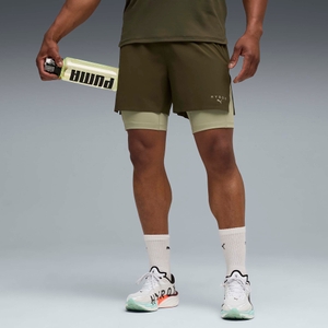 Hyrox M PUMA x HYROX 2in1 TRAIN SHORT - Green
