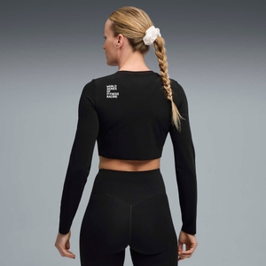 Hyrox W PUMA x HYROX SHAPELUXE LS CROP TEE - Black