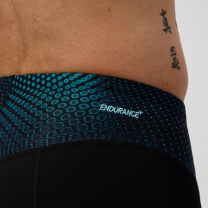 Men's Endurance+ MAX Compression Jammer Black/Turquoise