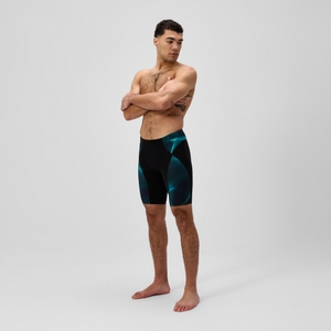 Men's Endurance+ MAX Compression Jammer Black/Turquoise