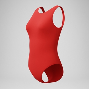SPEEDO SOLID HIGH NECK 1PC RED