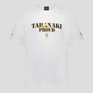 M TARANAKI "BULLS" SUPPORTERS T-SHIRT WHITE - 6XL