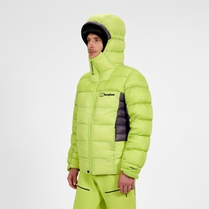 Men's MTN Arete Ultra Down Hoody - Yellow/Purple