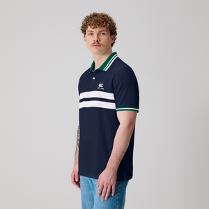 CANTERBURY CHEST STRIPE CCC POLO AM NAVY