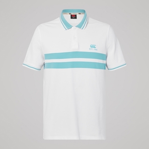 CANTERBURY CHEST STRIPE CCC POLO AM WHITE