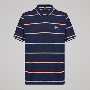 CANTERBURY MULTI STRIPE CCC POLO AM NAVY