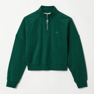 ELLESSE CARRERA 1/4 ZIP TOP AF DARK GREEN - 10