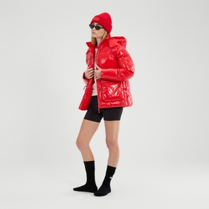 Oversized-Steppjacke Sela für Damen Rot