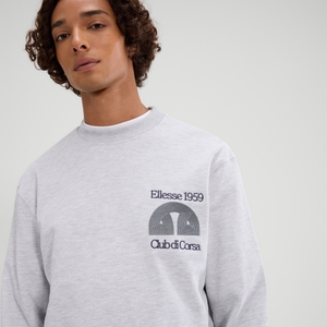 Sweatshirt Club Di Corsa für Herren Hellgrau Meliert