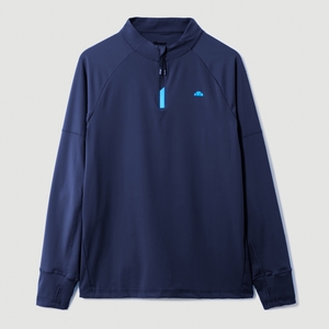 ELLESSE MUSICA 1/4 LS TEE AM NAVY - L