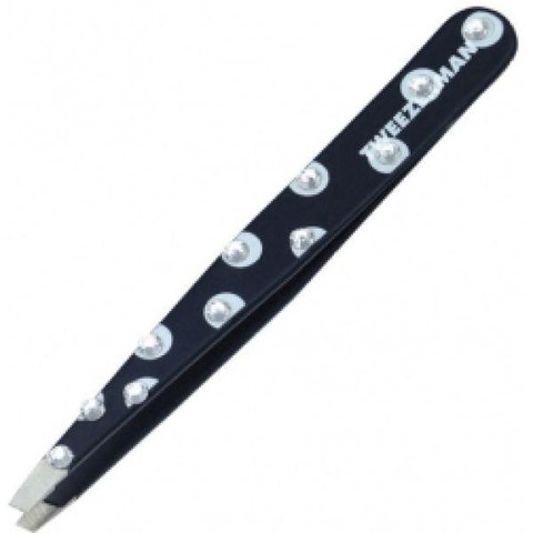 Tweezerman Swarovski Crystal Slant Tweezer - Black