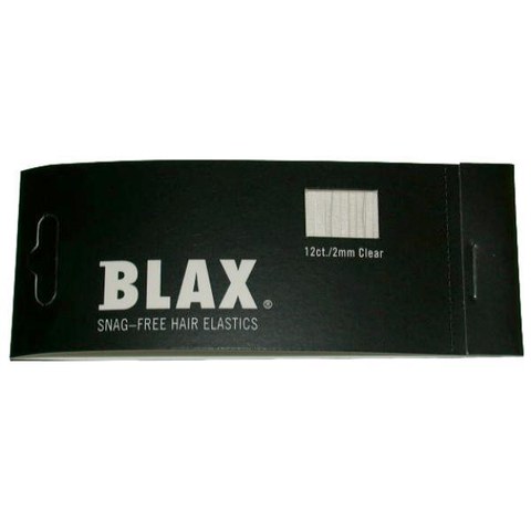 Blax Snag-Free 2mm Mini Braid Elastics - Clear