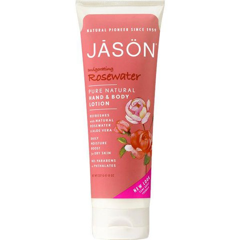 JASON Invigorating Rosewater Hand and Body Lotion (250g)