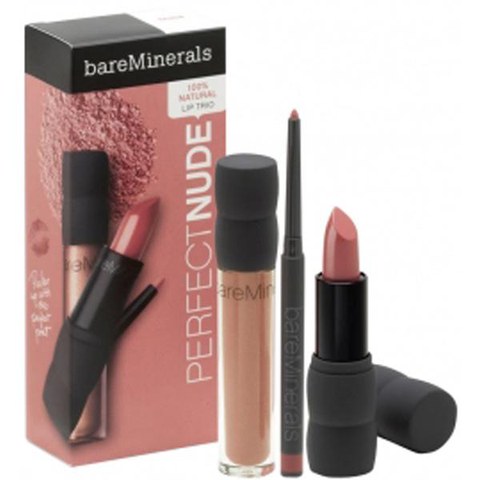 bareMinerals Perfect Lip Collection - Nude (3 Products)