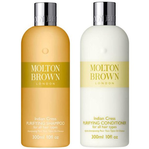 Molton Brown Indian Cress Purifying Shampoo & Conditioner 300ml (Bundle)