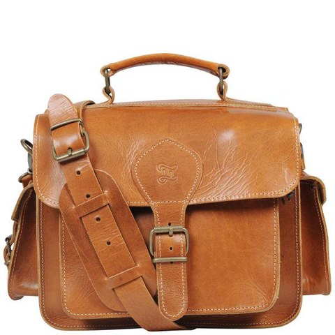 Grafea Leather Camera Bag  - Caramel