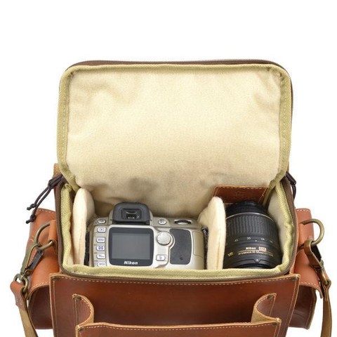 Grafea Leather Camera Bag  - Caramel
